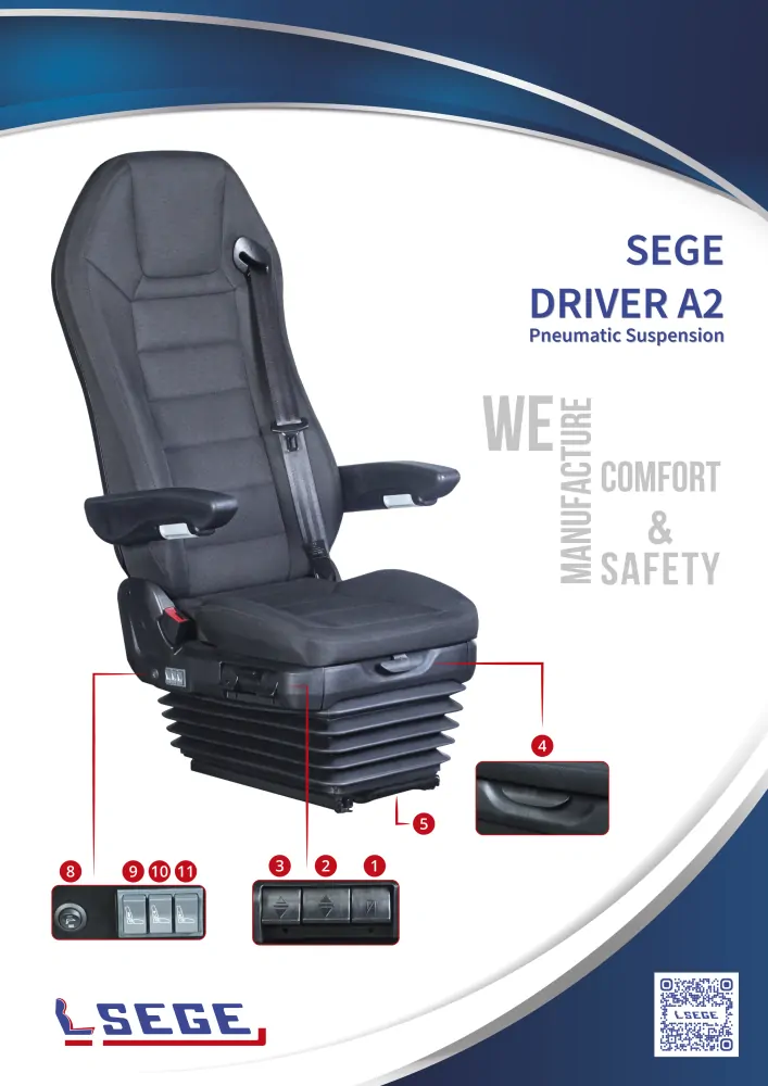 Pneumatické sedadlo řidiče skladem Avantgarde A2