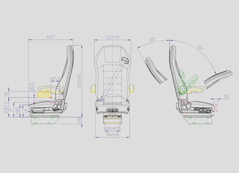 Sedadlo řidice zakázkové Avantgarde plus size XXL - airsystem