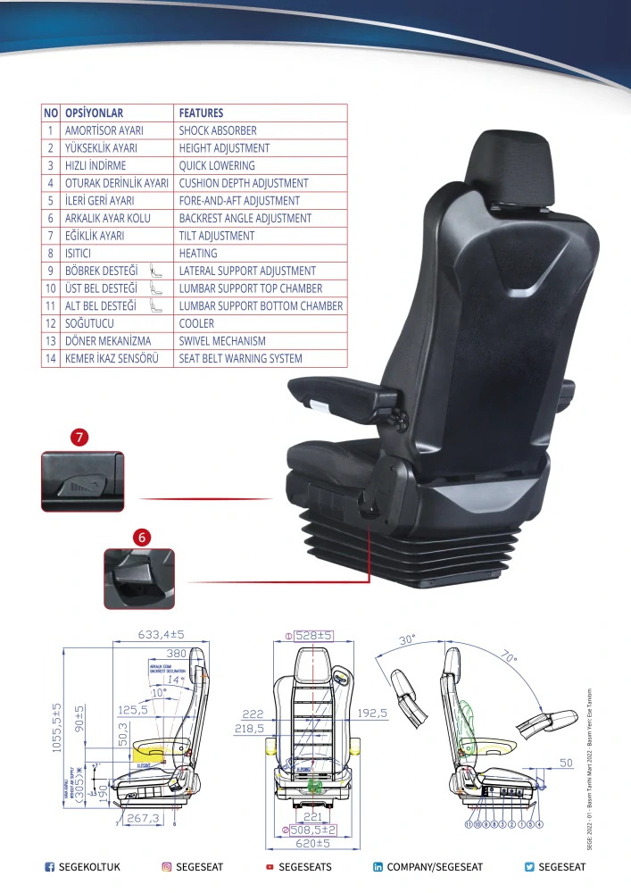 Sedadlo spolujezdce pilotní MC1